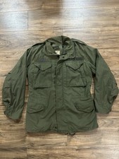 Giacca da campo vintage guerra Vietnam M65 raso OG-107 USAF M-65 (21”x29”) con cappuccio