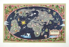 Poster Mappa Planisfero