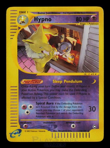 Pokemon card hypno - pokemon, 16/147