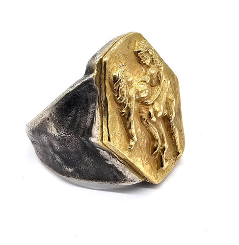 Anello antico 100 - , oro