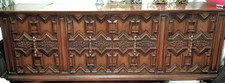 Antique solid wood door - solid, 4