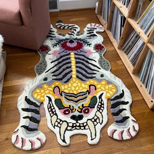 Tappeto grigio tigre - , tibetana