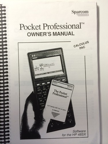 Manuale per sparcom calculus - manuale,