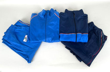 2 tute ginniche Esercito Italiano VINTAGE 1980/1990 acetato XL-L Azzurro Blu-XXX