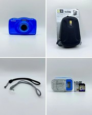 ?Nikon Coolpix S33 13.2MP 3X WaterProof Include Caricatore Memoria Batteria Cus