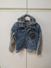 Giubbotto Giacca Jeans Bambina Cappuccio Original Marines 6 Anni