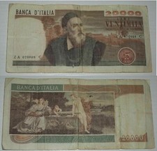 Autentica Banconota Originale Lire 20000 20.000 lire Tiziano R2 affare ! BELLA!!