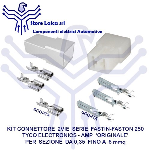 Connettore vie kit - 2, maschio