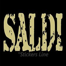Adesivo SALDI vetrina negozio