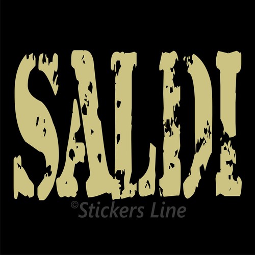 Adesivo saldi vetrina negozio - saldi,