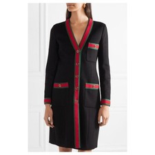 AUTHENTIC GUCCI BLACK WOOL WEB