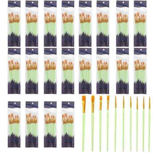 Painting brushes set 200pcs - brushes,