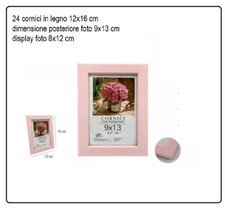 24 cornice legno rosa da