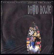 DAVID BOWIE DISCO 45 GIRI RE MIXED VERSION LOVING THE ALIEN  
