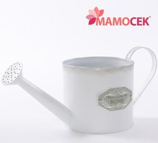 PORTAVASO Vaso innaffiatoio fioriera latta bianco home 17x41h18 annaffiatoio