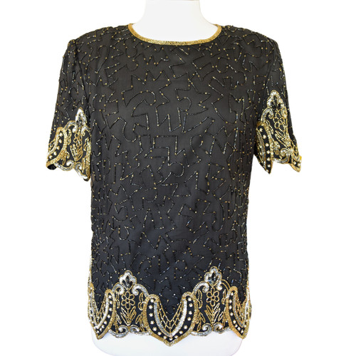 Top scala elegante seta - top,