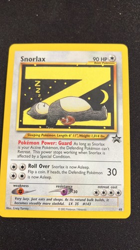 Pokemon snorlax wotc black - pokemon,