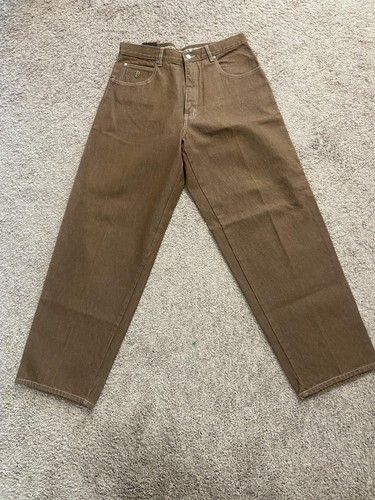 Jeans pelle baggy uomo - jeans,