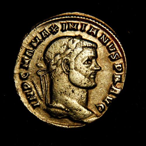 Billon follis maximianus - billon, rv