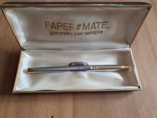 PENNA STILOGRAFICA PAPER MATE ACCIAIO E DORATA