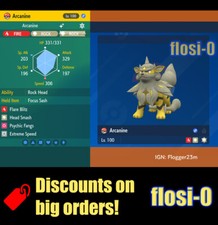 6IV Shiny Arcanine Hisui