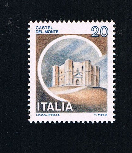 Italia francobollo castelli - francobollo,