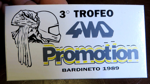 Adesivo vintage trofeo - -, 3°