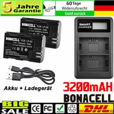 2x batteria 3200 mAh LP-E6 +