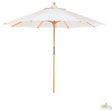 OMBRELLONE TONDO ROTONDO PALO LEGNO CM.250 CENTRALE TELO COTONE GIARDINO