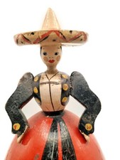 STIL TORINO antica bambola legno Futurismo anni '20/'30 con fondo segreto 