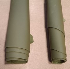 2 PELLI SCAMPOLO DI AGNELLO NAPPA COLORE OLIVA PELLETTERIA CALZATURA HOBBY LARP