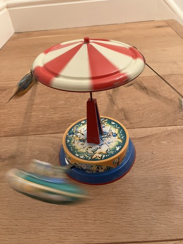 Vintage carousel spinning - vintage,