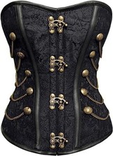 corsetto sexy nero top