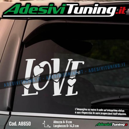 Adesivo scritta love - adesivo,