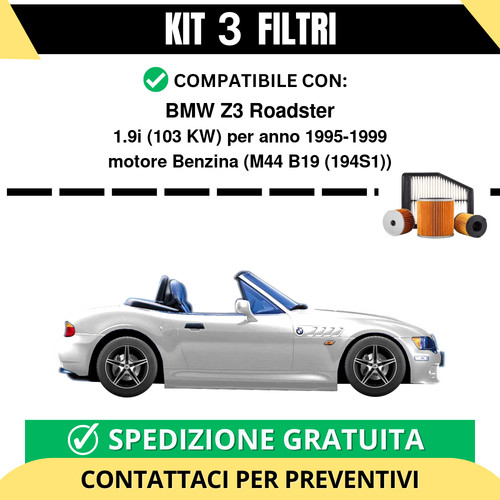 Kit filtri tagliando per bmw - filtri,