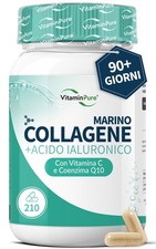 Collagene Marino con Acido Ialuronico | Integratore Collagene 210 Capsule