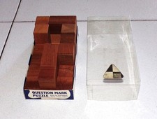 THE QUESTION MARK PUZZLE by Pentangle Rompicapo in legno vintage Steinhaus Cube