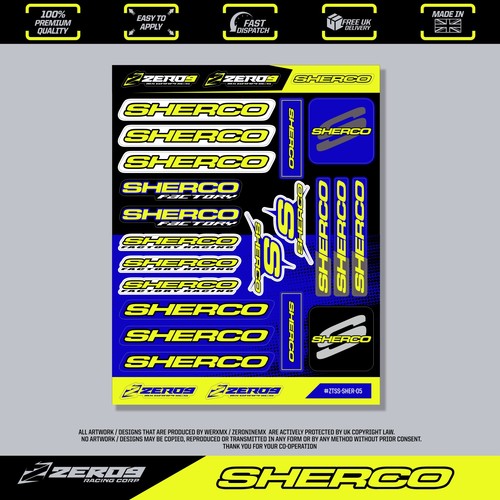 Adesivi sherco - adesivi, sherco,