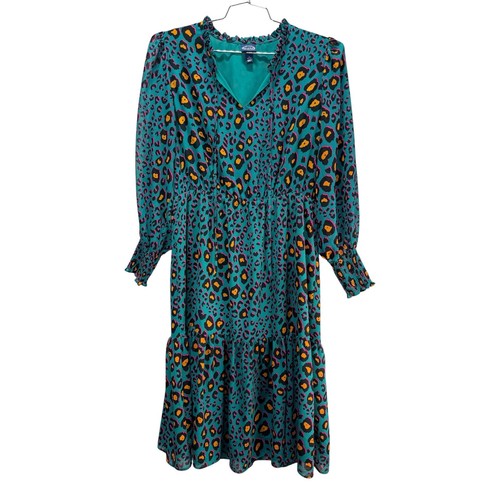 Abito scoop stampa leopardata - abito,