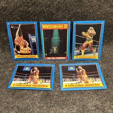 Lotto 5 carte 1987 Topps WWF