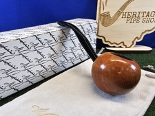 Gasparini Round Ball Briar Pipa da fumo tabacco italiano, sacchetto, scatola, non fumata