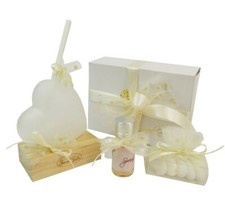 Bomboniera Matrimonio Nozze Scatola Cuore Diffusore Base Led