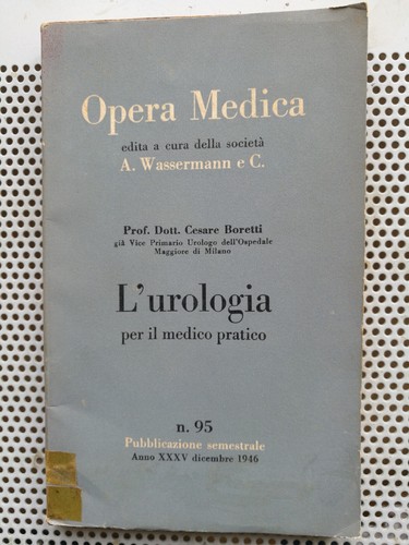 Opera medica urologia - opera, l'urologia
