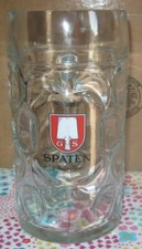 Spaten glass dimpled beer - spaten,
