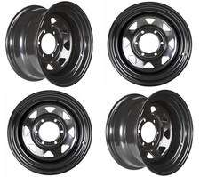 SET 4X RUOTE ACCIAIO 4X4 16X8