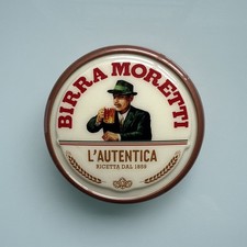 BIRRA MORETTI Round Bar Badge