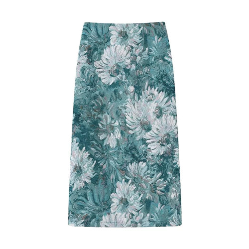 Gonna midi verde - verde, acqua