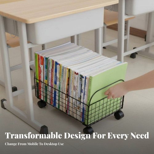 Cesta per libri con ruote - per,