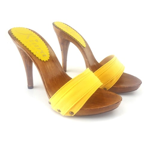 Zoccoli con tacco made in - con,