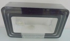 LIBRERIA 3 MODULI RETTANGOLARI CON ANGOLI TONDI - NERO INTERNO BIANCO